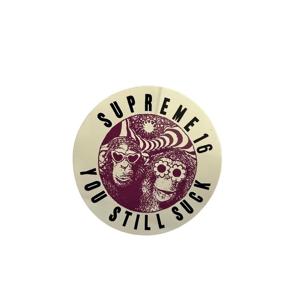 Supreme “You Still Suck” Sticker SS16 Text Graphic Authentic